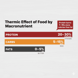 Why Your Metabolism Isn’t “Broken” - Thermic Effect Of Food For Men Over 40 2 Thermic Effect Of Food For Men Over 40. thermic effect of food chart protein carbs fats comparison