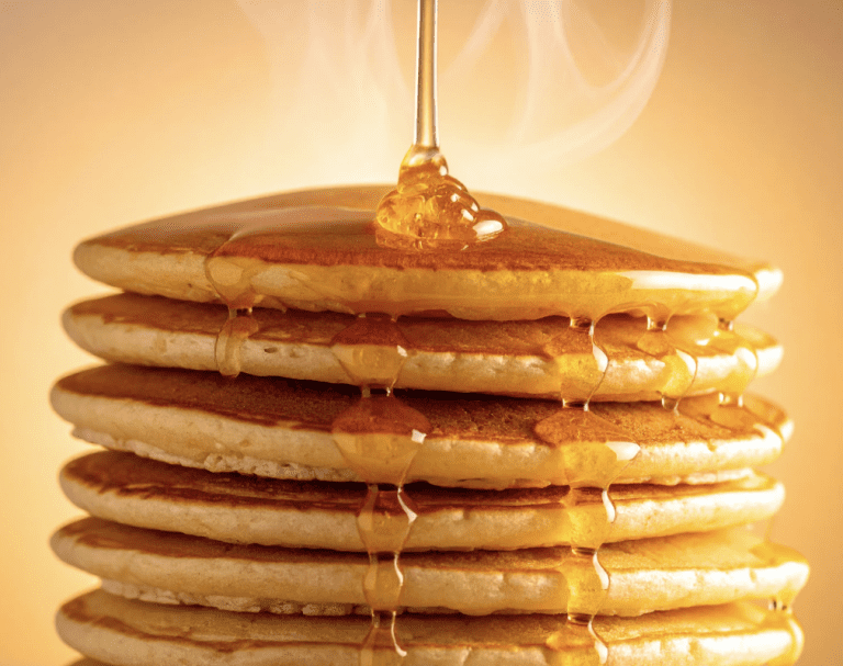 stack of grain free pancakes