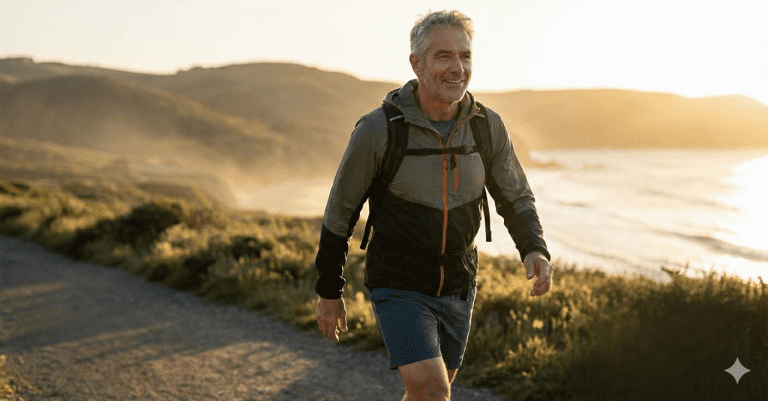 Daily habit impact shown through morning walking for healthy aging