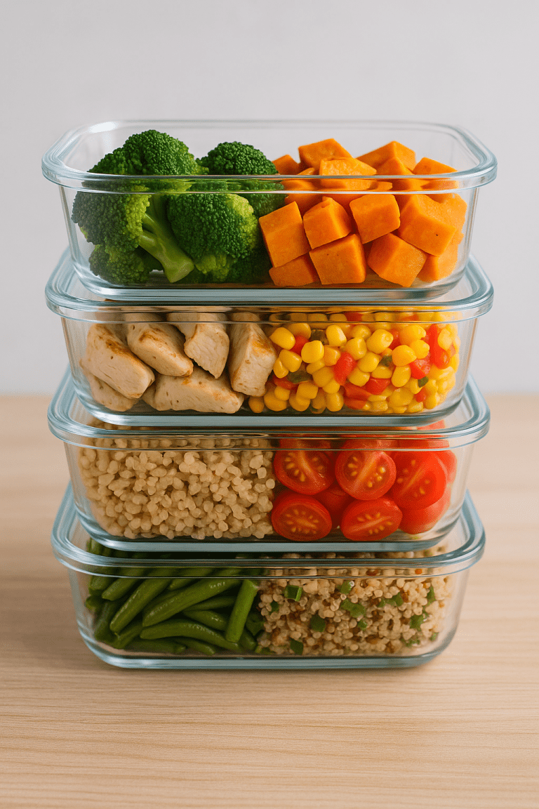 Glass containers for meal prep