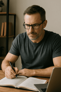 "Man over 40 staying mentally sharp and focused thanks to creatine"